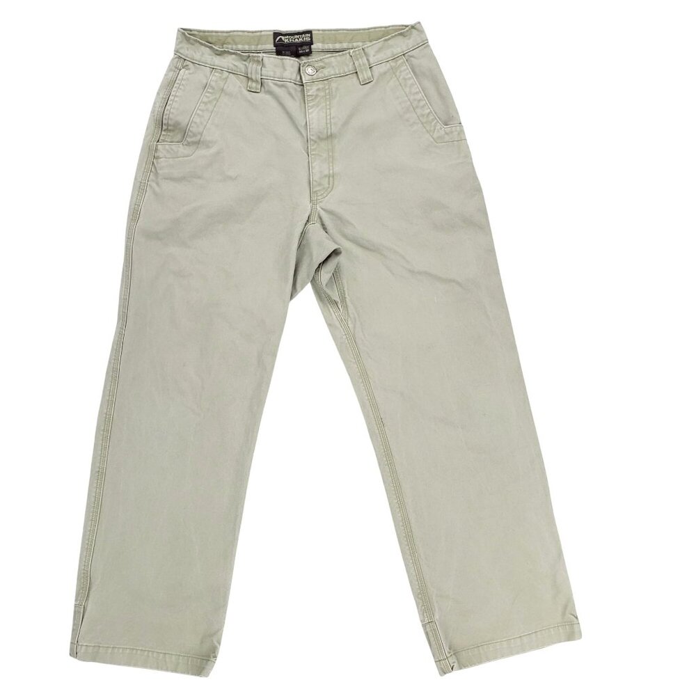 Mountain Khakis Pants Utility Heavy Canvas Khaki Beige Workwear 33x30 (32x30)
